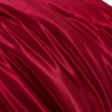 A Nice Night Satin Silky Soft Quilt Sexy Luxury Super Soft Microfiber Bedding Comforter Set, Light Weighted (Red, King) A Nice Night