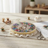 FRANDEK Cute Cat Stamped Embroidery Kit for Beginners Adults, DIY Needlework with Bamboo Hoop Pre-Printed Cotton Fabric, Complete Craft Gift for Women Home Decor