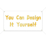 Blank Banners DIY Signs Blank Banner Polyester Oxford Cloth 300D Sublimation Banner with Hanging Rope for Business Office Advertising graffiti Indoor Wall Outdoor White banner (2x4FT 1pack) Jegatoo