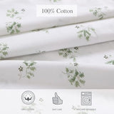 Stone Cottage - Full Sheets, Cotton Percale Bedding Set, Crisp & Cool Ideal Bedding Set (Green Sketchy Ditsy, Full) Stone Cottage