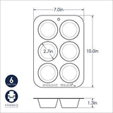 Nordic Ware Naturals Compact Muffin Pan, Natural Nordic Ware