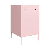 Novogratz Cache Metal Locker End Table, Bashful Pink Novogratz