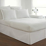 FRESH IDEAS Poplin Tailored Pillow Sham, Euro, 26x26 inches, White FRESH IDEAS