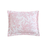 Laura Ashley - Twin Quilt Set, Soft & Reversible Cotton Floral Bedding with a Medium Weight Feel, 2 Piece Bed Set with Matching Pillowcase (Bedford Pink) Laura Ashley