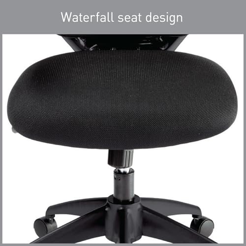 Realspace® Calusa Mesh Mid-Back Chair, Black Realspace