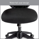 Realspace® Calusa Mesh Mid-Back Chair, Black Realspace