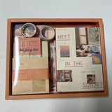 Draupnir Aesthetic Scrapbook Kit(348pcs), Bullet Junk Journal Kit with Journaling/Scrapbooking Supplies, Stationery,A6 Grid Notebook with Graph Ruled Pages DIY Scrapbook Gift for Teen Girl Kid(Sunset) Draupnir