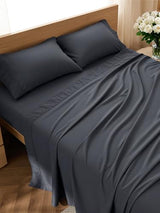 Bedsure Twin Sheets Set - 3 Pieces Soft Twin Bed Sheets - Breathable & Cooling - Hotel Luxury - Easy Care Polyester Microfiber Bedding for Women, Men, Dark Grey Bedsure