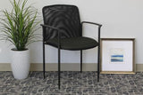Boss Office Products Stackable Mesh Guest Chair in Black, 250 (B6909-BK)