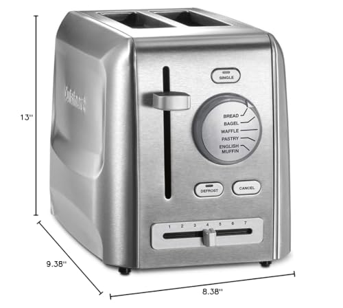 Cuisinart CPT-620 2-Slice Custom Select Toaster, Stainless Steel