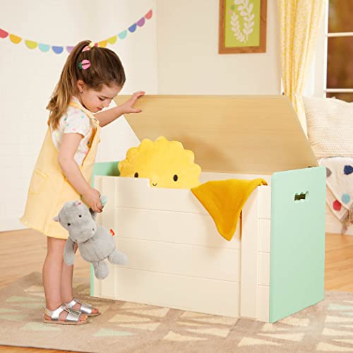 B. toys- B. spaces- Tidy Toybox- Furniture for Toddlers- Wooden chest-Toy Box- Wooden Storage Bench & Organizer- 3 Years +