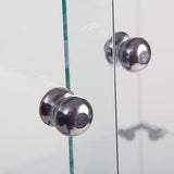 Modern Glass Curio Cabinet with Glass Doors - Stylish Display Case for Collectibles - Standing Cabinet with Glass Case for Elegant Showcase (2 Shelves with 2 Door, White) ZVAIGE