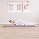 Milliard Premium Memory Foam Folding Mattress, Tri Fold with Waterproof Washable Cover, Space Saver Single Size (75"x25"x4) Milliard