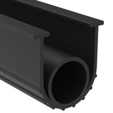 BOWSEN Garage Door Bottom Seals Weatherproof Weatherstrip Threshold Buffering Sealing EPDM Rubber Weather Resistance Gasket Black 5/16 Inch T-End, 16FT Long BOWSEN
