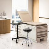 Seville Classics Airlift Height Adjustable Pneumatic Laptop Sit Stand Desk Mobile Rolling Cart, Computer Workstation for Home Office, Classroom, Black, 28" Premium Desktop (New Model) Seville Classics