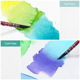 Lightwish Square Watercolor Journal,100% Cotton,300gsm/140lb,Acid-Free,24 Sheets Cold Press Watecolor Paper Sketchbook for Artists Adults Students,4.7 * 4.7 Inches LIGHTWISH