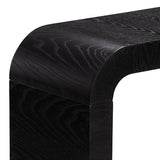 Plank+Beam Arcata Console Table, 36", Modern Console Table for Behind Couch, Contemporary Curved Entryway Table for Foyer, Living Room, Noir Plank+Beam