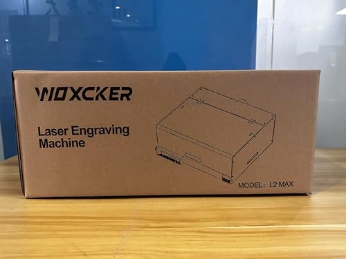 Laser Engraving Machine, Woxcker L2 MAX 5.5W Enclosure Laser Engraver, CNC Engraving Machine 0.01mm High Precision Laser Engraving and Cutting for Wood Metal Glass Suitable for Beginners Woxcker