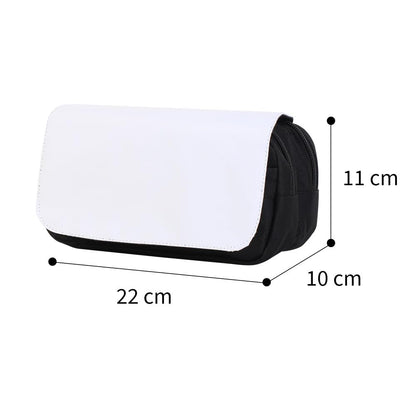 Dispalang Sublimation Blanks Cosmetic Bags Pencil Case Multipurpose DIY Heat Transfer Makeup Bags Toiletry Pouch with Removable Flap for Sublimation