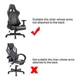 BTSKY Ergonomic Office Computer Game Chair Slipcovers Stretchy Polyester Covers for Reclining Racing Gaming Gaming Chair Black (No Chair) BTSKY