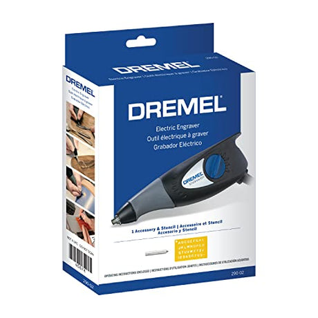 Dremel 120-Volt Engraver Rotary Tool with Stencils - Crafting Machine Perfect for DIY Personalizing and Engraving Leather, Metal, Glass, and Wood , Black, 290-02 Dremel