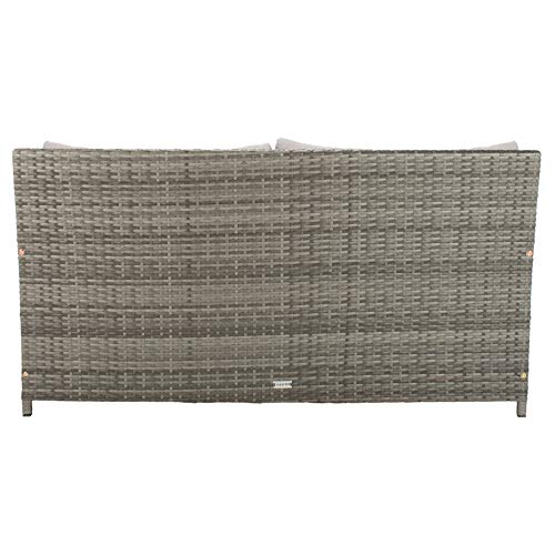 Safavieh PAT7500B Outdoor Collection Cadeo Grey Cushion Daybed SAFAVIEH
