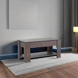 FDW 39 inch Lift Top Coffee Table with Hidden Storage Compartment & Lower Shelf,Coffee Table with Lift Top for Living Room,Home Small Space,Espresso FDW