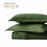 Hansleep Olive Green Quilt Twin Size - Baroque Ultrasonic All Season Bedspread Twin, Soft Lightweight Coverlet Bedding Set, 2 Pieces (1 Quilt, 1 Pillow Sham) Hansleep
