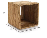 Rattan Tissue Box Cover Square, Hand Woven Wicker Tissue Holder, 5.5 x 5.5 X 5.7 inch, Natural YANGQIHOME
