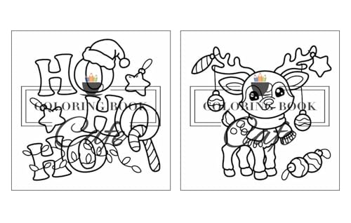 Cozy Christmas: Cute and Cozy Coloring Book for Adults & Teens Featuring Easy and Bold Christmas Designs WoodArtSupply