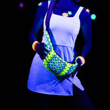 Red Heart Super Glow Glow Worm Green Yarn - 3 Pack of 1.8oz/50g - 100% Polyester - #4 Worsted (Medium) - 50 Yards - Knitting/Crochet Red Heart