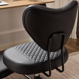 Ergonomic Home Office Chair with Wheels, Swivel Cross Legged Desk Chair, Plush Wide Criss Cross Kneeling Chair for Meditation,Black Merax