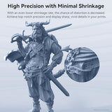 ANYCUBIC 3D Printer Resin, Upgraded 8K Standard Resin V2, Enhanced Toughness and Strength, Lower-Odor, High Precision 3D Printing Resin for All LCD Resin 3D Printers (Grey, 500g) ANYCUBIC