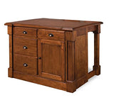 Aspen Rustic Cherry Kitchen Island by Home Styles homestyles
