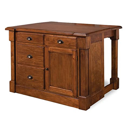 Aspen Rustic Cherry Kitchen Island by Home Styles homestyles