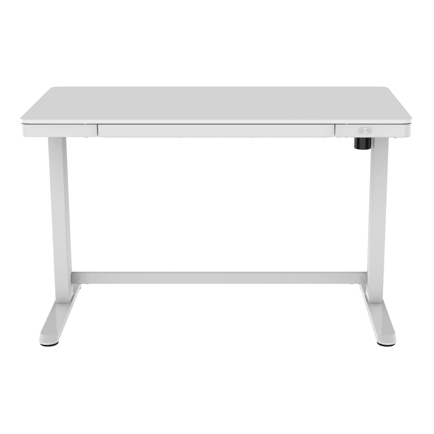 Realspace® Electric 48'W Height-Adjustable Standing Desk, White - WoodArtSupply