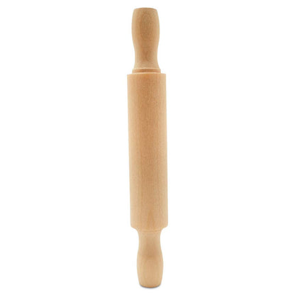 Wooden Mini Rolling Pin, 5 Inches Long, Pack of 6, Great for in The Kitchen, Play-doh, Crafting and Imaginative Play, by Woodpeckers