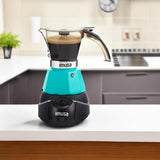 Imusa 3 or 2cup Electric Espresso Maker, Teal Imusa