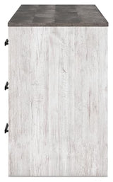 Signature Design by Ashley Shawburn 3-Drawer Home Office Desk, 54" W x 19" D x 29" H, White & Gray Signature Design by Ashley