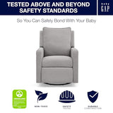 babyGap Harlowe Power Recliner with USB-A & Charging Port by Delta Children - Greenguard Gold Certified – Stain-Resistant Performance Fabric is Oeko-TEX Standard 100 Certified, Ash
