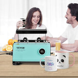 VEVOR Tumbler Heat Press Machine, Tumbler Press for 30OZ 20OZ Sublimation Straight Skinny Tumblers, with Knob Control Temp&Timer Setting for 11-16oz Mugs, Mug Press with Paper Heat Tape Gloves-Green VEVOR