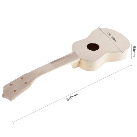 OriGlam 21 Inch DIY Ukulele Kit, Make Your Own Ukulele DIY Kit, Soprano Hawaii Ukulele Kit, Ukulele Hawaii Guitar Handwork Kit with Installation Tools for Kids, Friends, Family, Amateur OriGlam