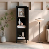 MIOCASA Metal Locker Storage Cabinet with 3 Shelves Industrial Lockable 1 Door File Cabinet for School, Home, Office, Garages MIOCASA