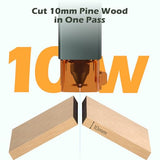 Genmitsu Laser Engraver Kortek 10W 10000mW, Desktop Laser Cutter, Wireless APP Support, ±0.01mm High Precision, Portable Laser Engraving Machine for DIY Wood Acrylic Leather Metal Fiber, Safety Class1 Genmitsu