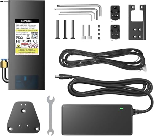 Longer 20W Laser Engraver Module, DIY laser head for Laser Engraver, Eye Protection, Compatible with RAY5 Series and B1Series Longer