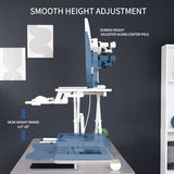 VIVO Height Adjustable 32 inch Standing Desk Converter with Dual 13 to 30 inch Monitor Stand, Sit Stand Monitor Mount and Desk Riser, White, DESK-V000K-M2W VIVO