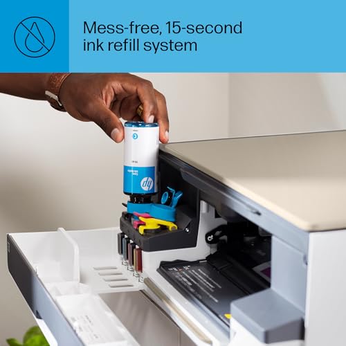 HP Smart-Tank 5000 Wireless All-in-One Ink-Tank Printer with up to 2 years of ink included, mobile print, scan, copy, white, 17.11 x 14.23 x 6.19 HP