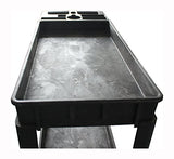 MaxWorks 80855 500-Pound Service Cart With Two Trays (40" x 17" Overall Dimensions) MaxWorks