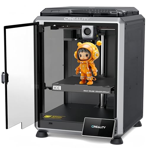 Creality K1C 3D Printer with AI Camera & Touchscreen, 600mm/s Fast Printing Speed, Support Carbon Fiber Filaments, Auto Calibration for Leveling, Anti-Vibration Design, Out of The Box Experie - WoodArtSupply