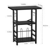 YAKANJ Record Player Stand with Extended Desktop,Large Record Player Table with Vinyl Storage,Turntable Stand with Record Holder Vinyls Display Shelf for Music Room Studio,Modern Black YAKANJ